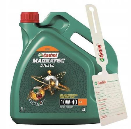 Olej Castrol Magnatec 10W40 Diesel 4L + zawieszka